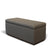 Burton Storage Ottoman, Upholstered with Walnut Base