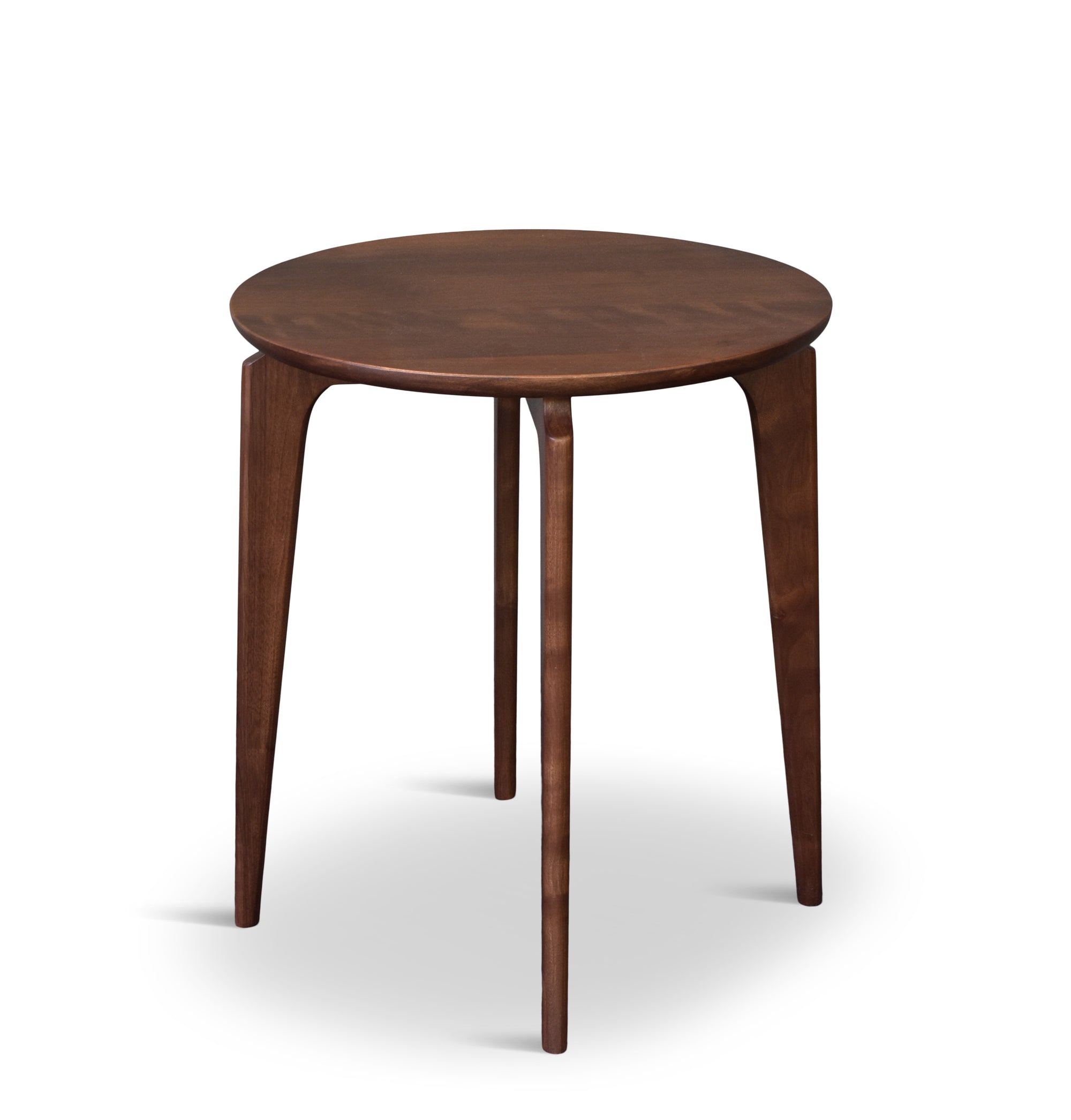 Borgen Round Side Table in Walnut