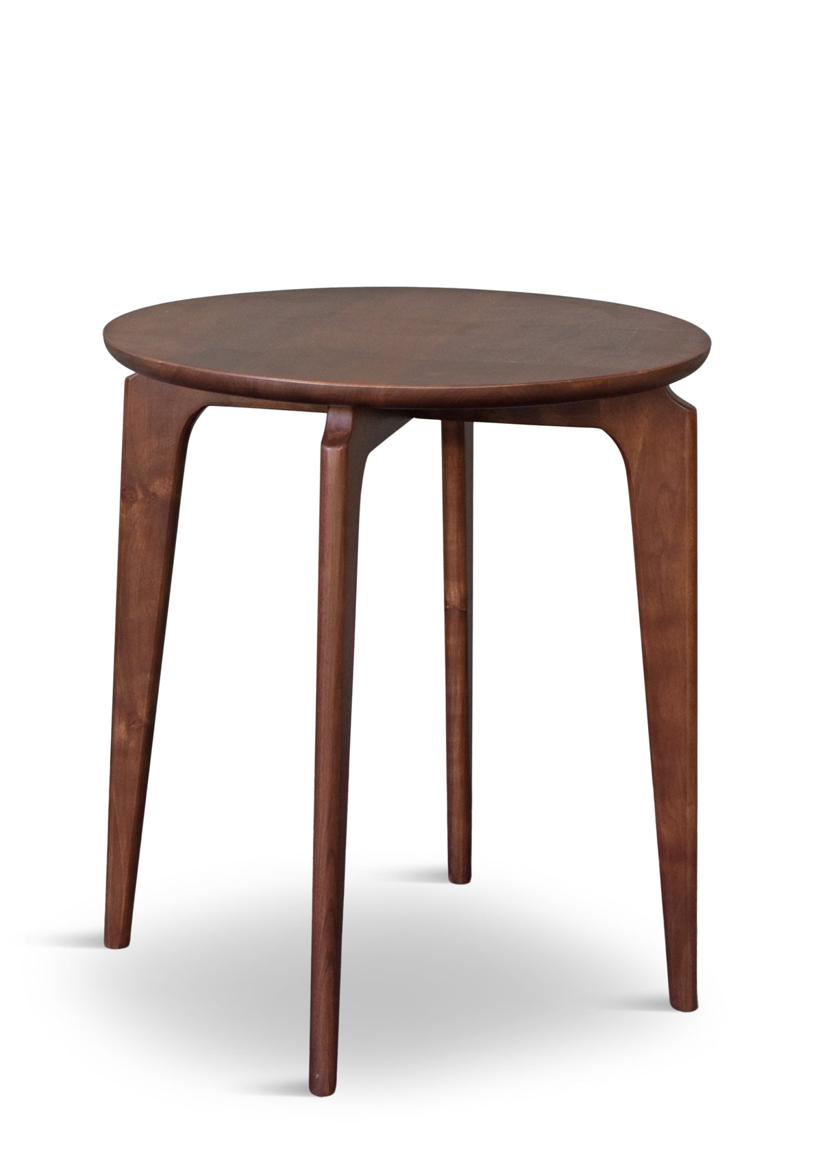 Borgen Round Side Table in Walnut