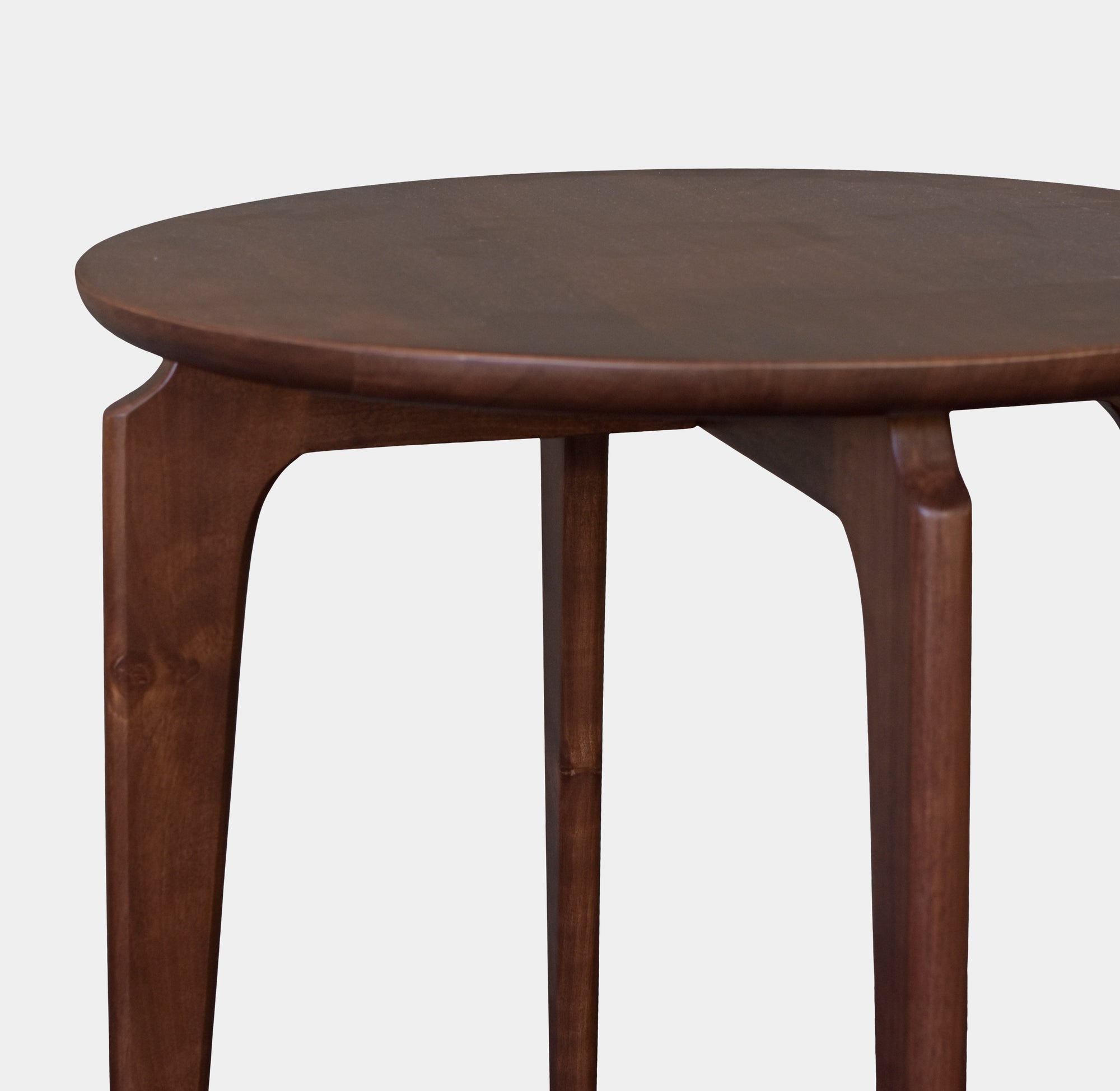 Borgen Round Side Table in Walnut