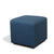 Cubed Upholstered Ottoman with Walnut Base