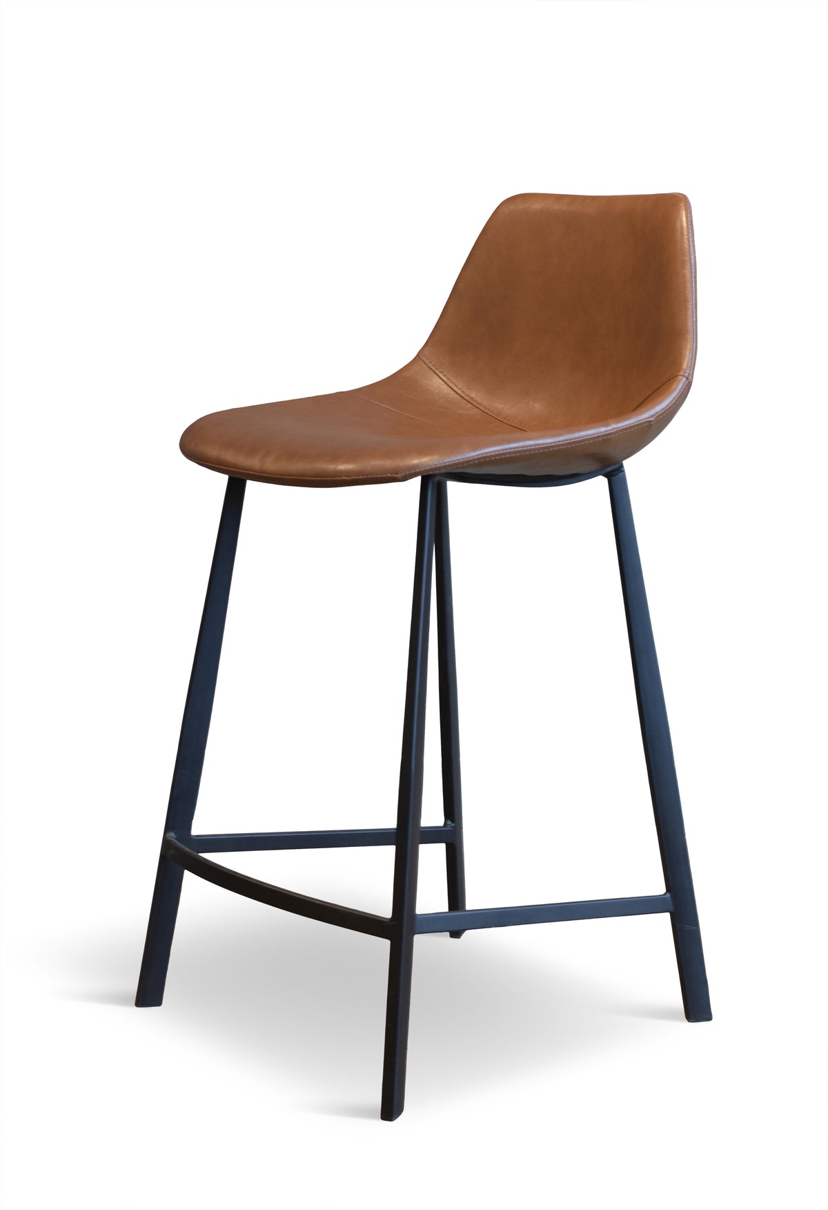 Pablo Modern Counter Stool in Chestnut Brown