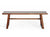 Hand-crafted solid walnut bench; Mission style, exposed dove-tail joints, clean contemporary lines