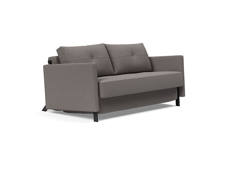 Cubed Convertible Sofa, with Upholstered Arms, Queen