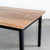 George Dining Table, Live Edge Walnut Top, Black Steel Legs