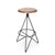 Hudson Walnut and Steel Bar Stool