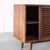 Lewis Mid century modern buffet, solid Walnut, Hand crafted by Gingko