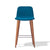 Mackay Modern Counter Stool with Walnut Legs