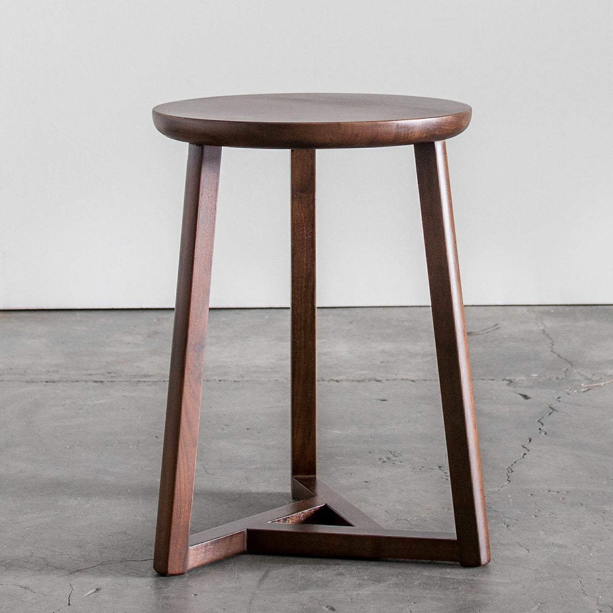 Oslo Walnut Round Side Table