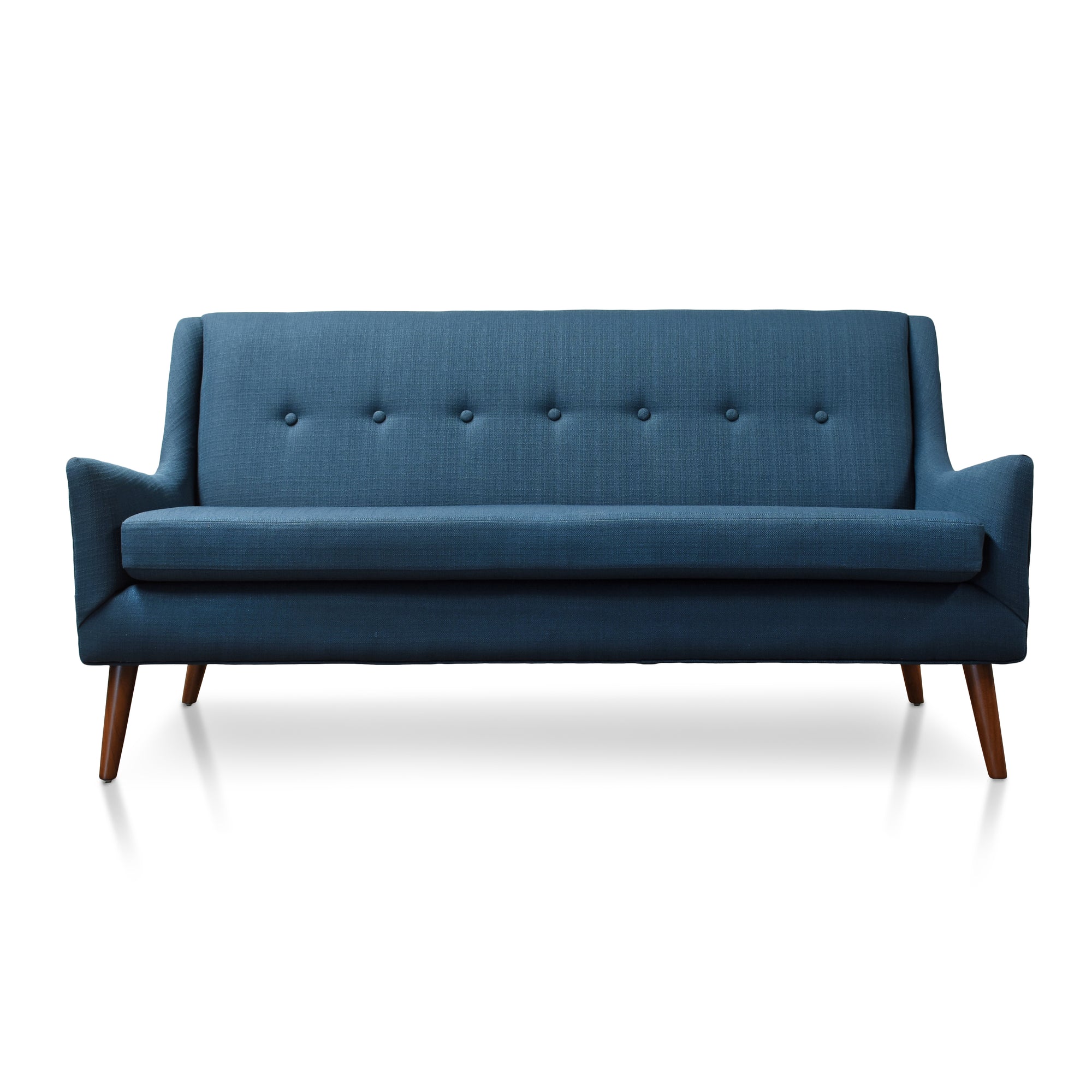 Rex Tufted Mid Century Modern Loveseat