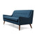 Rex Tufted Mid Century Modern Loveseat