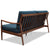 Stella Sofa Azure - Classic Walnut rear