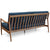 Stella Sofa Azure - Natural Walnut rear