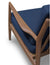 Stella Sofa Azure - Natural Walnut detail