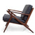 Zach Walnut Mid Century Lounge Chair